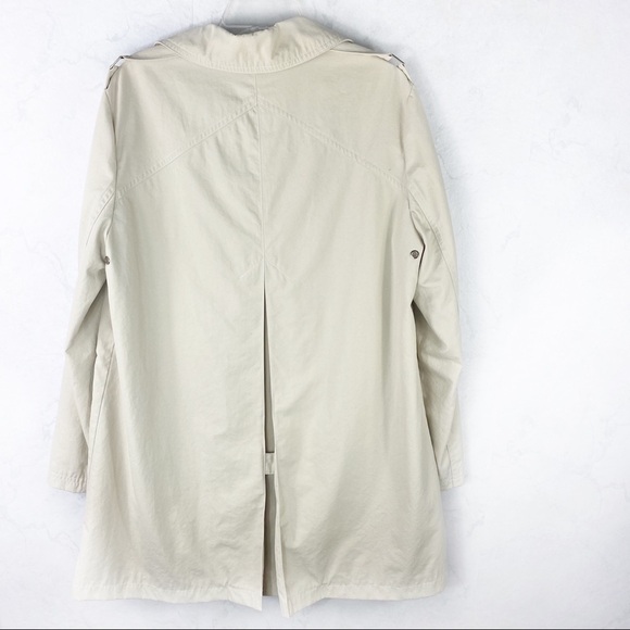 [Larry Levine] Classic Tan Utility Trench Jacket - Picture 3 of 4